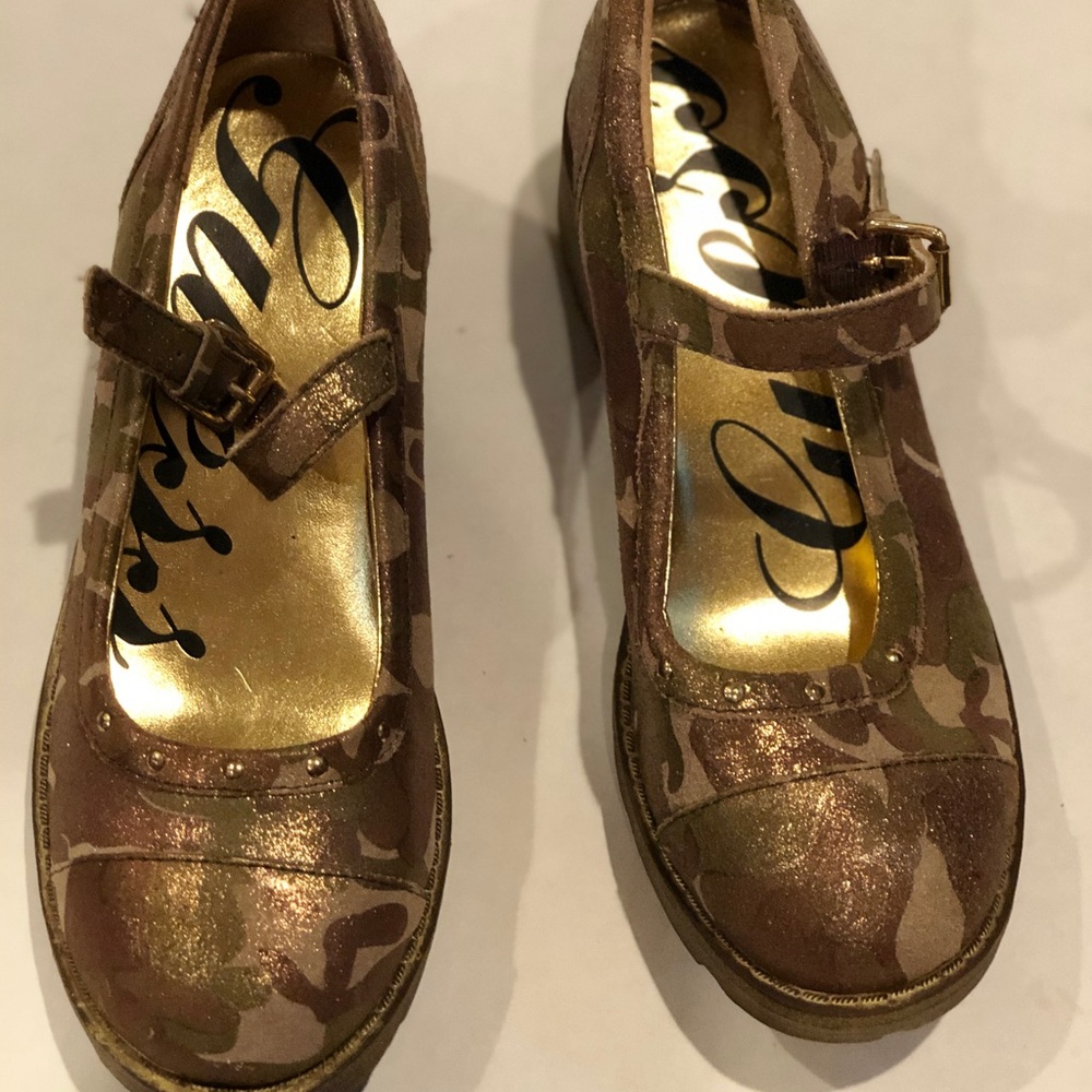 Guess camo Mary Jane shoes size 2